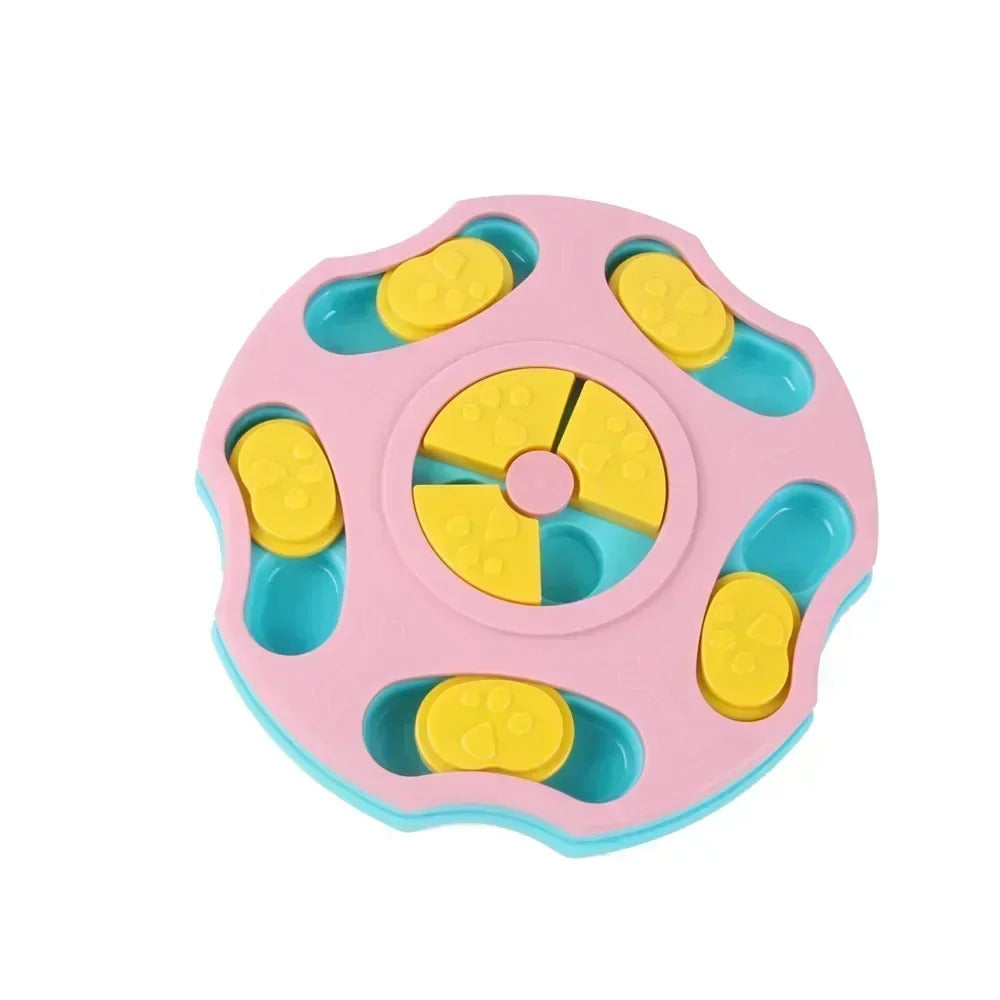 Interactive Slow Feeder Dog & Cat Puzzle Bowl – Non-Slip IQ Training Food Dispenser