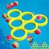 Floating Pool Toy Ring with 10 Balls