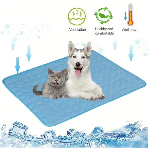 Self-Cooling Pet Mat – Washable Cooling Pad for Dogs & Cats