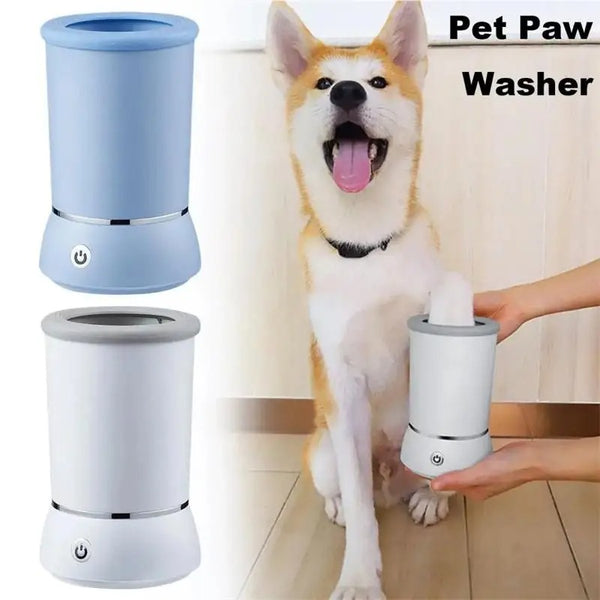 Electric Pet Paw Cleaner – Automatic USB Rechargeable Dog & Cat Foot Washer, Gentle & Quiet