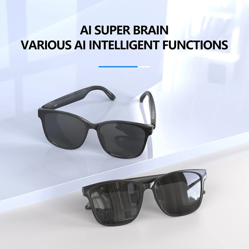 AI Smart Glasses with Real-Time Translation & Bluetooth Audio