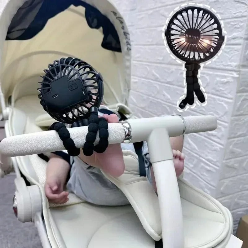 Mini Handheld Octopus Folding Fan