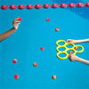Floating Pool Toy Ring with 10 Balls