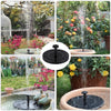 Solar-Powered Fountain Pump with 6 Nozzles & 2 Connector Heads – Ideal for Bird Baths, Ponds, and Gardens