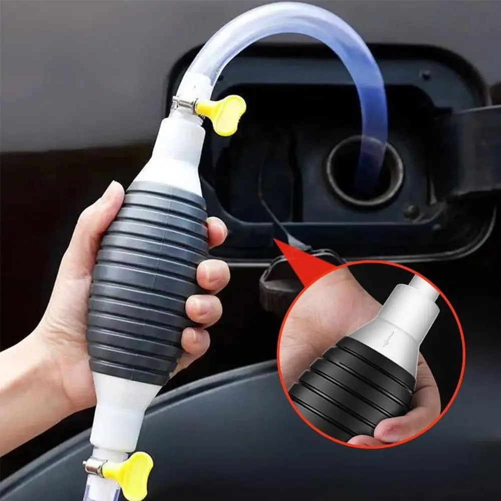 - Hand Fuel Gas Oil Pump – Manual Transfer Siphon for Petrol, Diesel, Water & More