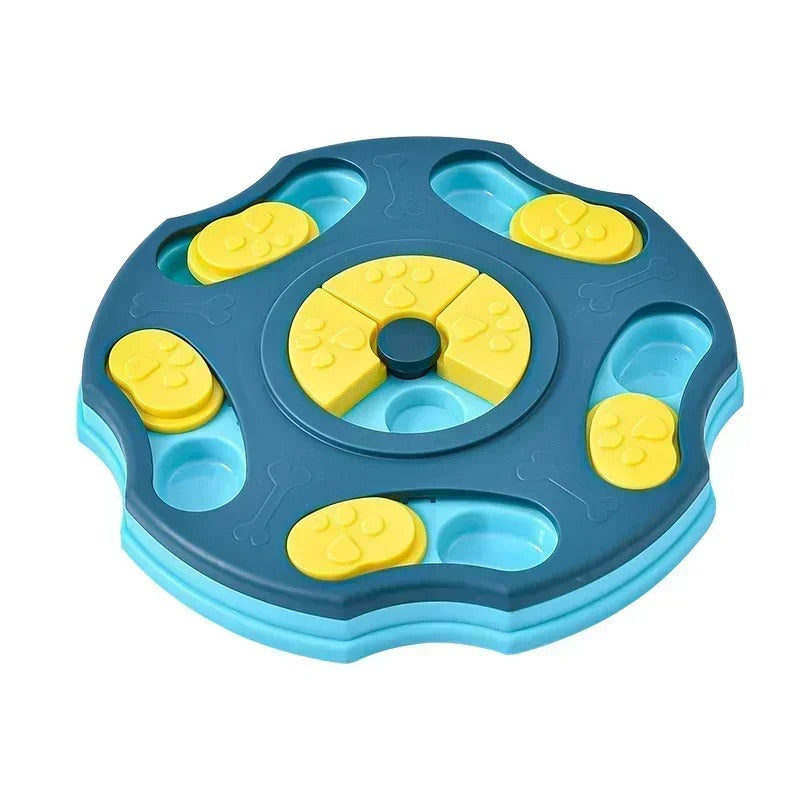 Interactive Slow Feeder Dog & Cat Puzzle Bowl – Non-Slip IQ Training Food Dispenser